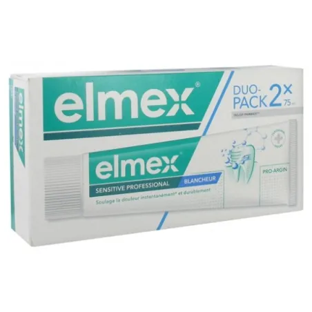 ELMEX Sensitive Professionnel Dentifrice Blancheur 2x75ML