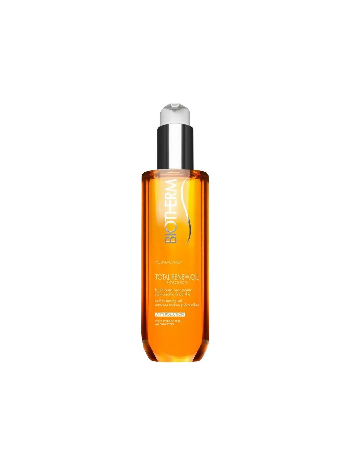 Biotherm biosource total renewoil huile auto-moussante 200ml