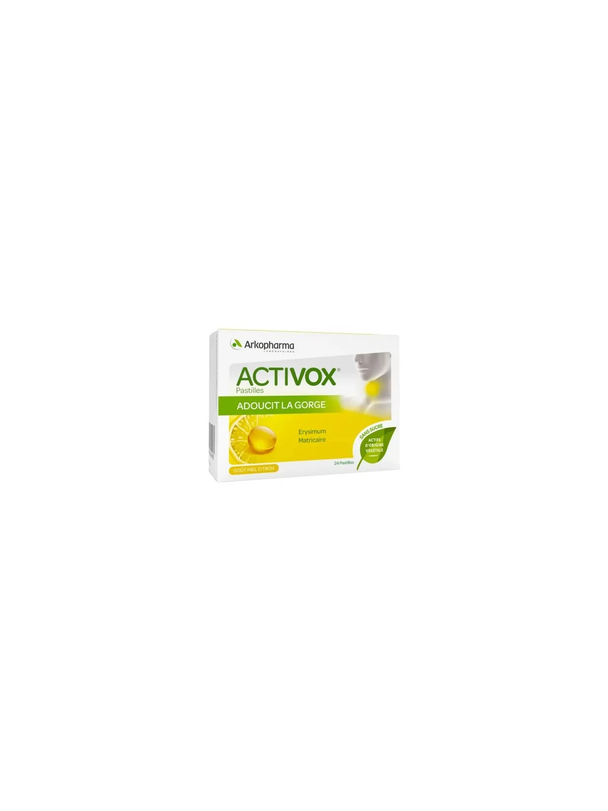 ARKOPHARMA Activox Pastilles Arôme Miel Citron boite de 24
