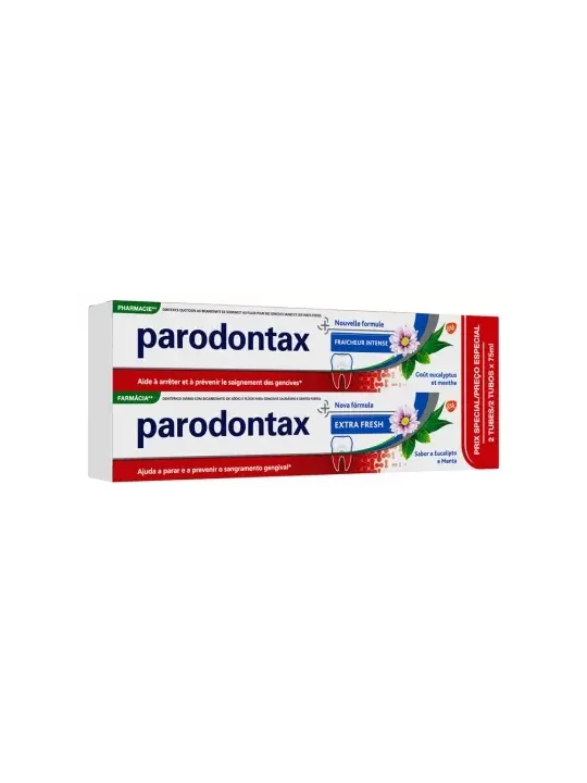 PARODONTAX Dentifrice Fraîcheur Intense 2x75ML