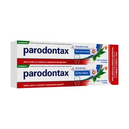 PARODONTAX Dentifrice Fraîcheur Intense 2x75ML