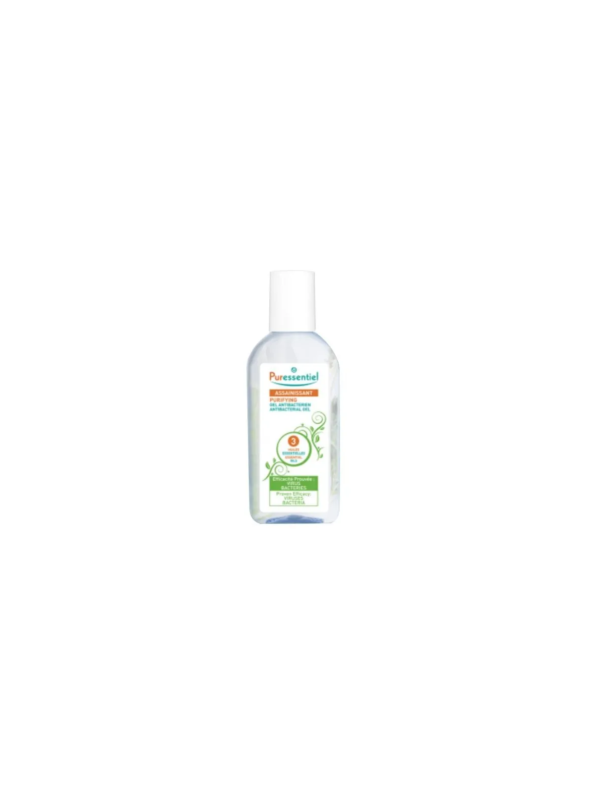 Puressentiel gel hydro-alcoolique antibactérien 80ml