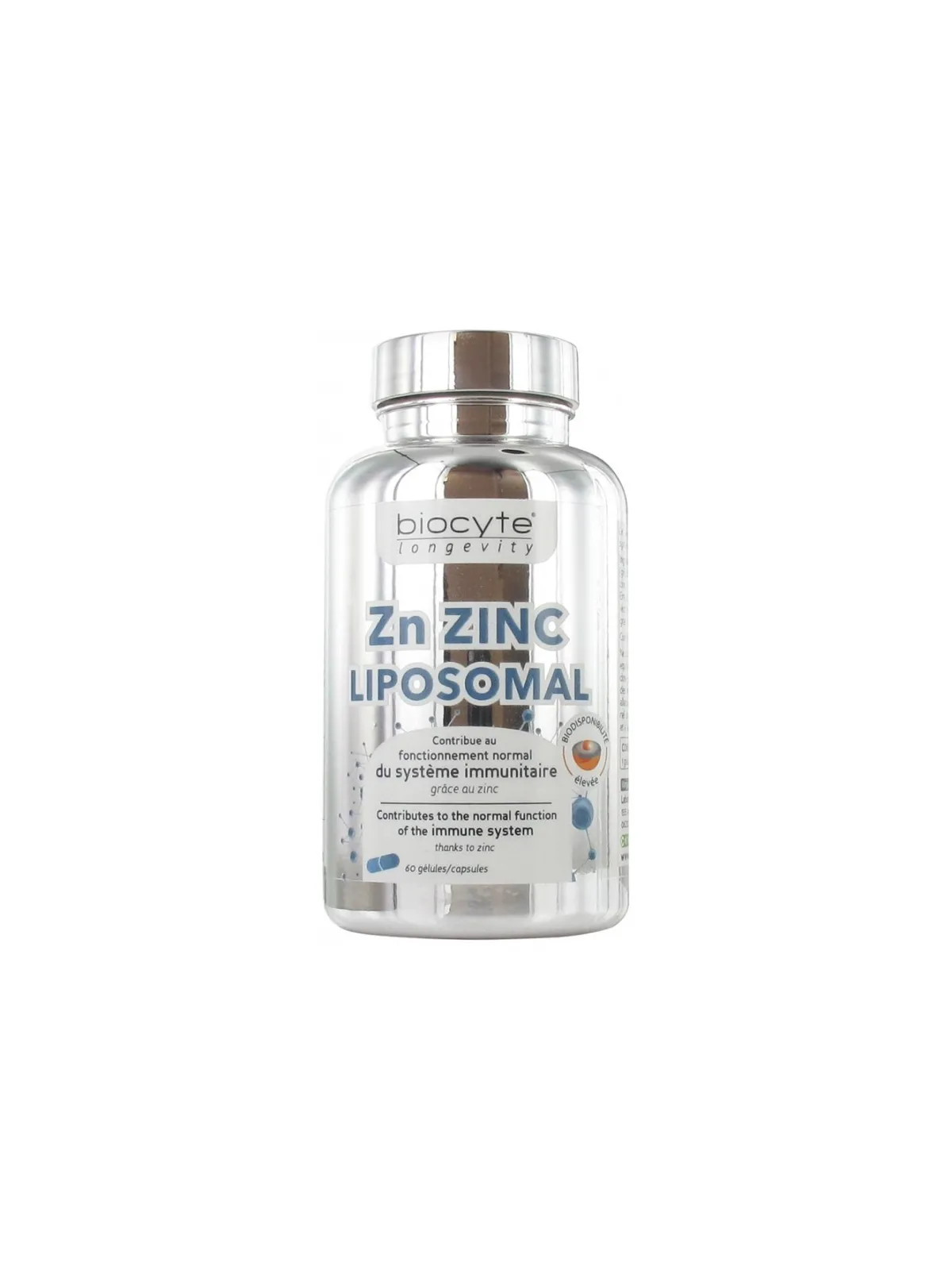 BIOCYTE Zinc Liposomal Gélules boite 60