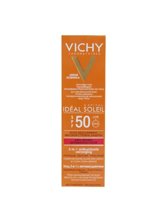 VICHY Capital Solaire Soin Anti Âge 3-en-1 SPF50 50ML