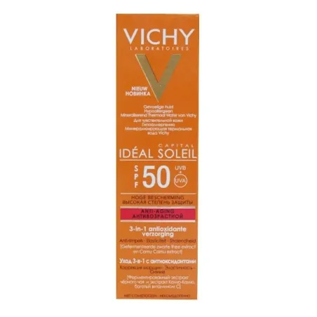 VICHY Capital Solaire Soin Anti Âge 3-en-1 SPF50 50ML