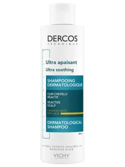 VICHY Dercos Ultra Apaisant Shampoing Cheveux Secs 200ML