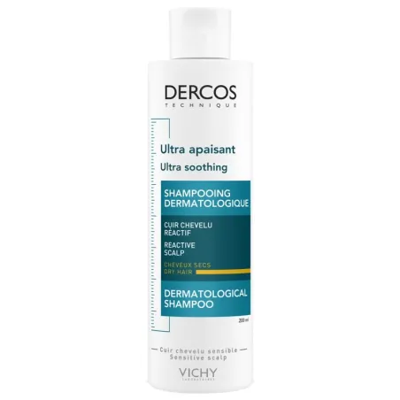 VICHY Dercos Ultra Apaisant Shampoing Cheveux Secs 200ML