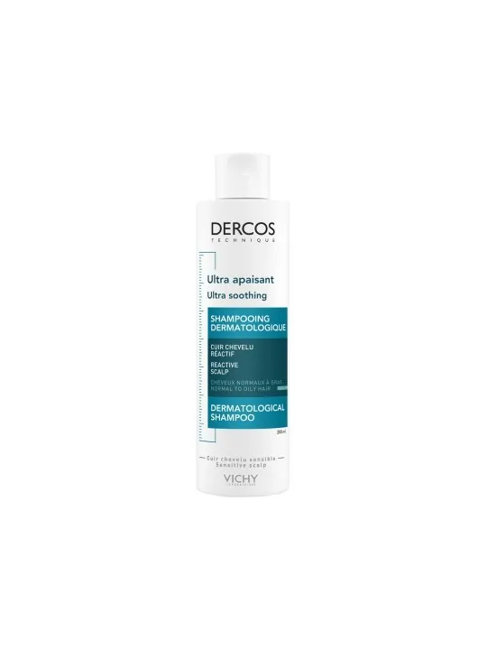 VICHY Dercos Shampoing Ultra Apaisant Cheveux Normaux à Gras 200ML