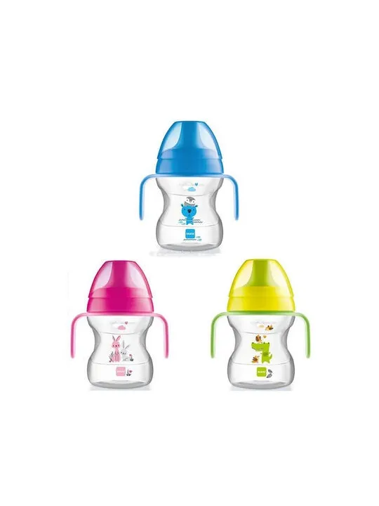 MAM Tasse d'apprentissage 190ML Bleu/Rose/Vert