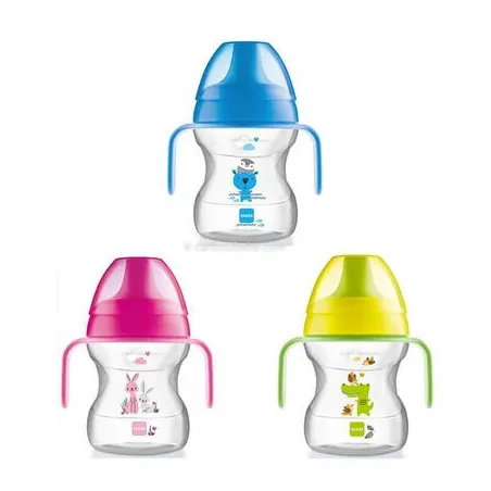 MAM Tasse d'apprentissage 190ML Bleu/Rose/Vert