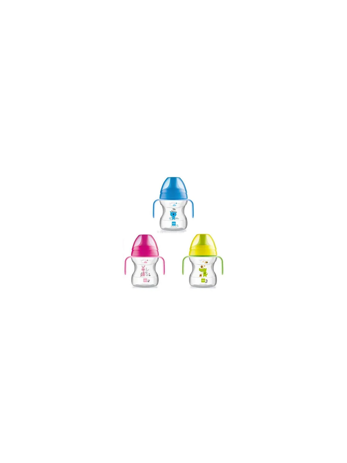 MAM Tasse d'apprentissage 190ML Bleu/Rose/Vert