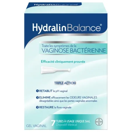 HYDRALIN Balance Gel Vaginal Boite de 7 tubes