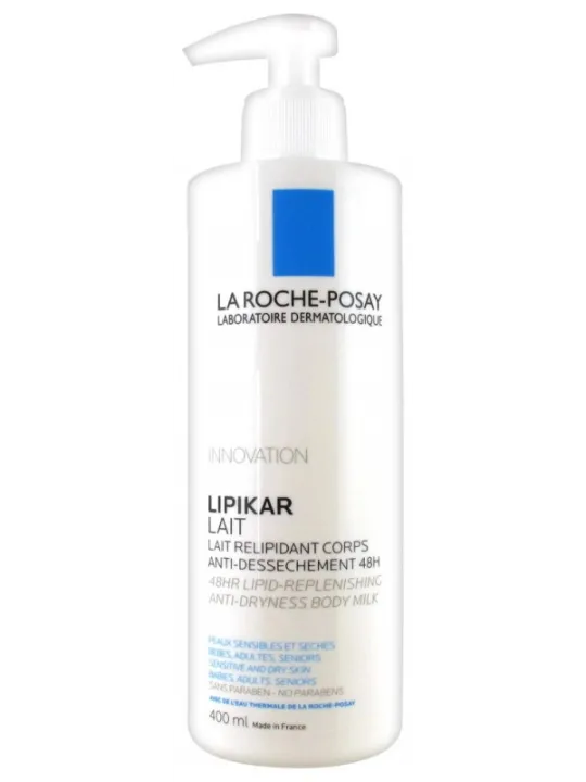 LA ROCHE-POSAY Lipikar Lait Relipidant Corps Anti-Désséchement 48H 400ML