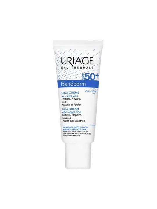 Uriage Bariéderm cica-crème spf 50+ au cuivre-zinc 40ml