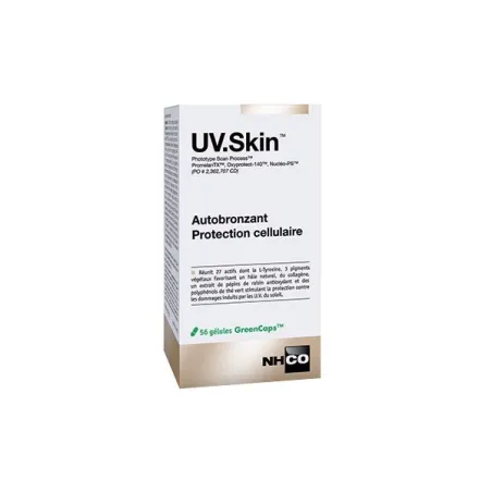 Nhco uv.skin autobronzant protection cellulaire 56 gélules