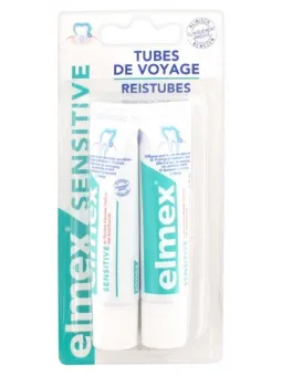 ELMEX Dentifrice Sensitive de Voyage 2x12ML