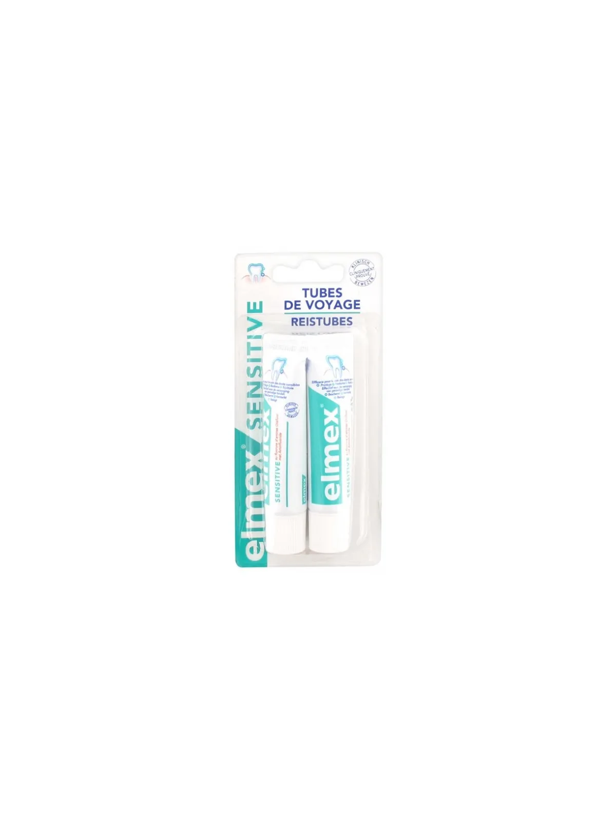 ELMEX Dentifrice Sensitive de Voyage 2x12ML