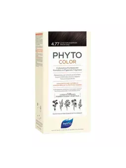 Phyto phytocolor coloration permanente 4.77 châtain marron profond 112ml