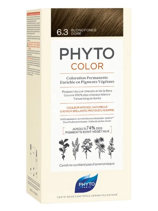 PHYTO PhytoColor Coloration Permanente Blon Foncé Doré 6.3