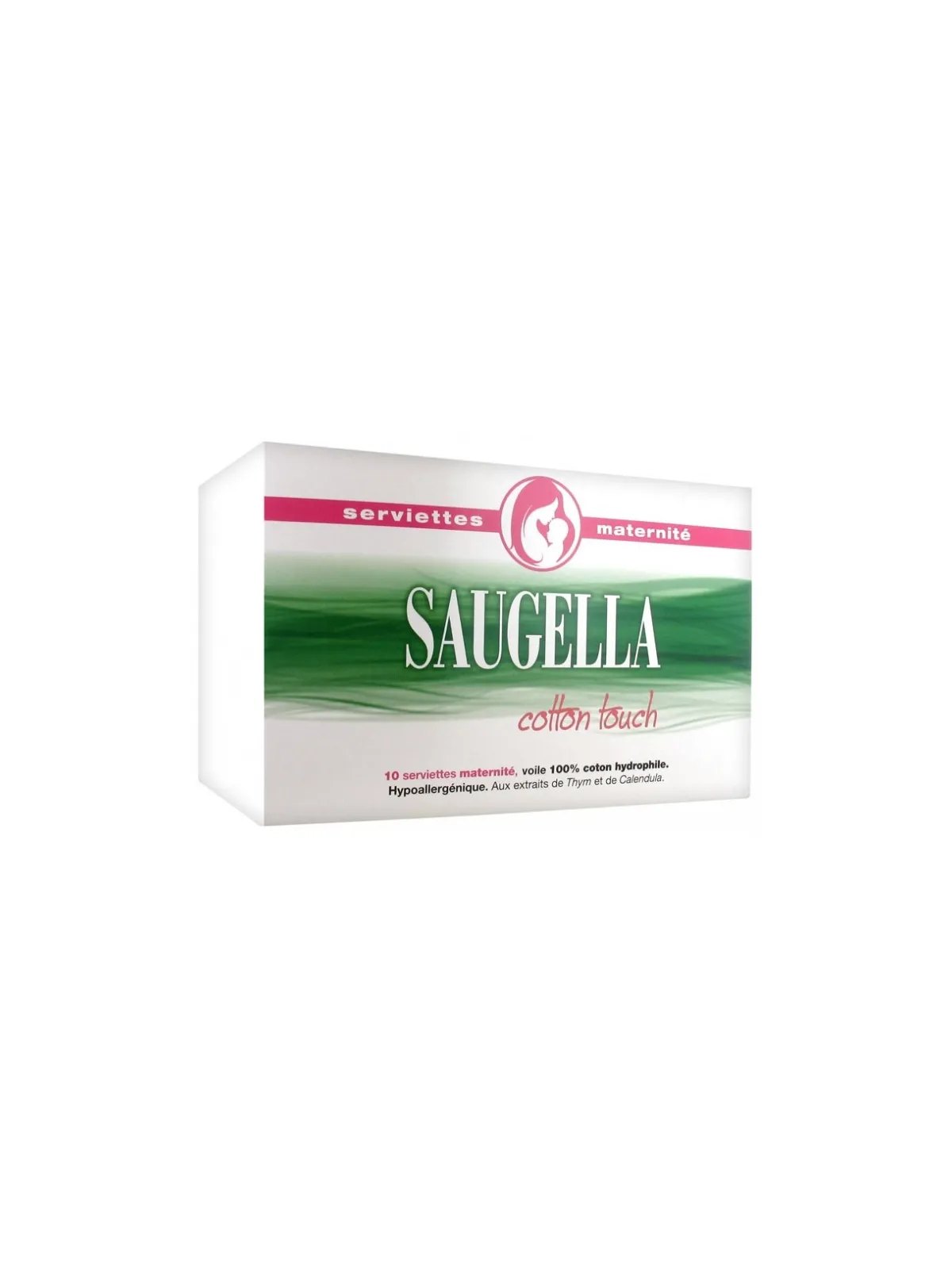 SAUGELLA Cotton Touch Serviettes Maternité Paquet de 10