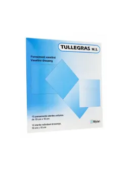 TULLEGRAS MS Compresses 10X10CM boite de 10