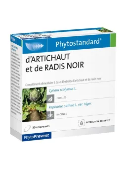 Pileje phytostandard artichaut et radis noir 30 comprimés