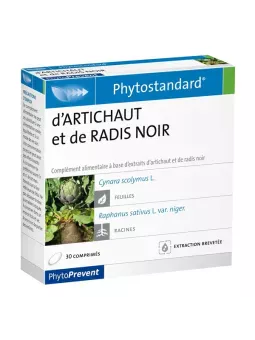 Pileje phytostandard artichaut et radis noir 30 comprimés