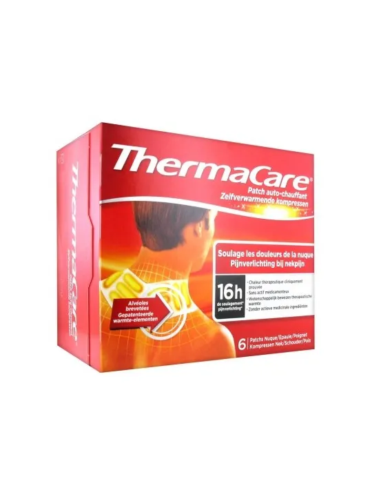 THERMACARE Patch Auto-chauffant Nuque, Epaule, Poignet boite de 6