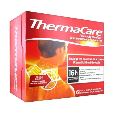 THERMACARE Patch Auto-chauffant Nuque, Epaule, Poignet boite de 6