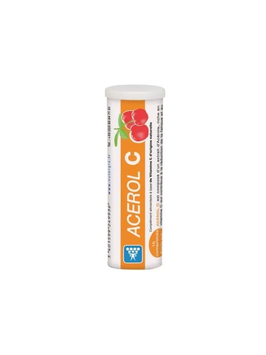Nutergia acerol c complément alimentaire tube 15 comprimés