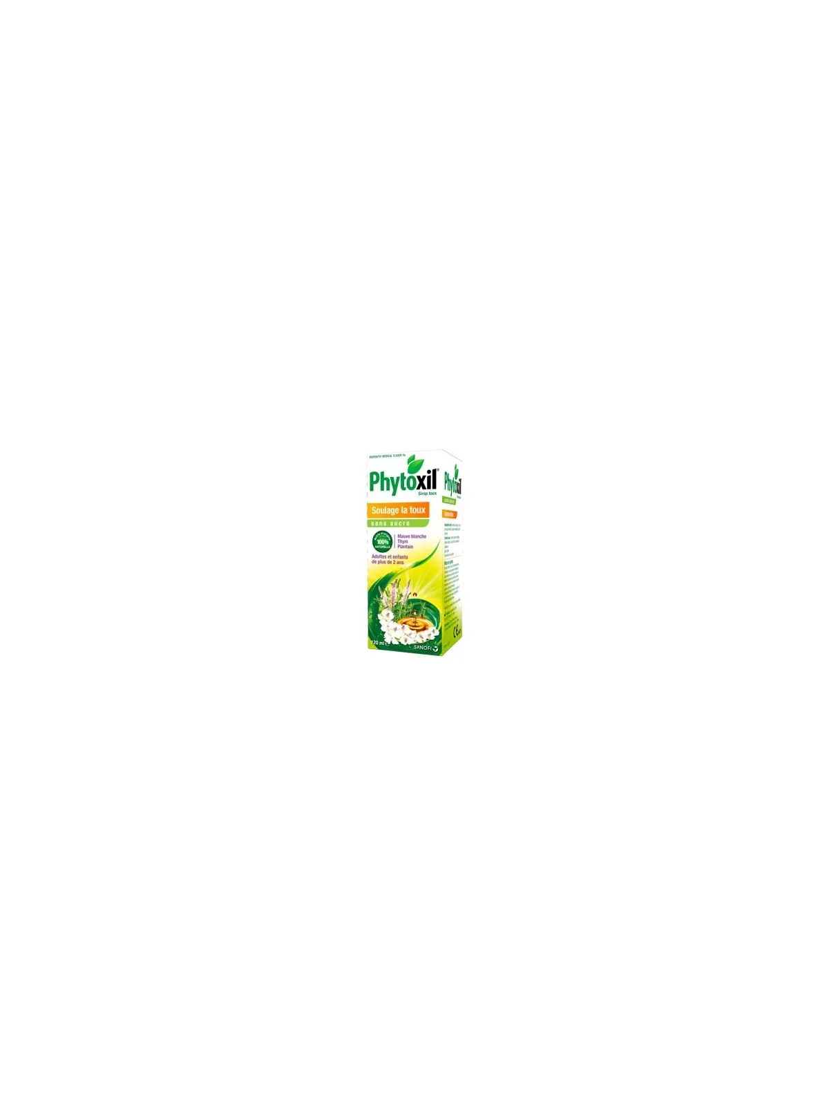 Sanofi phytoxil sirop toux sans sucre flacon 120ml