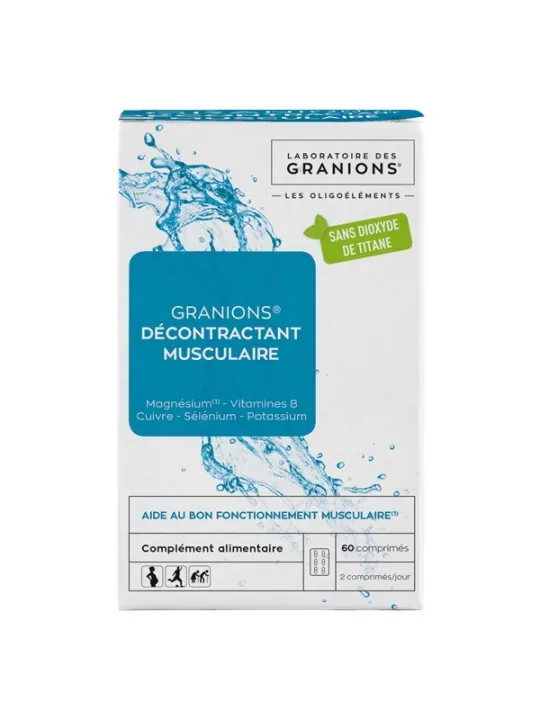 Granions décontractant musculaire 60 comprimés