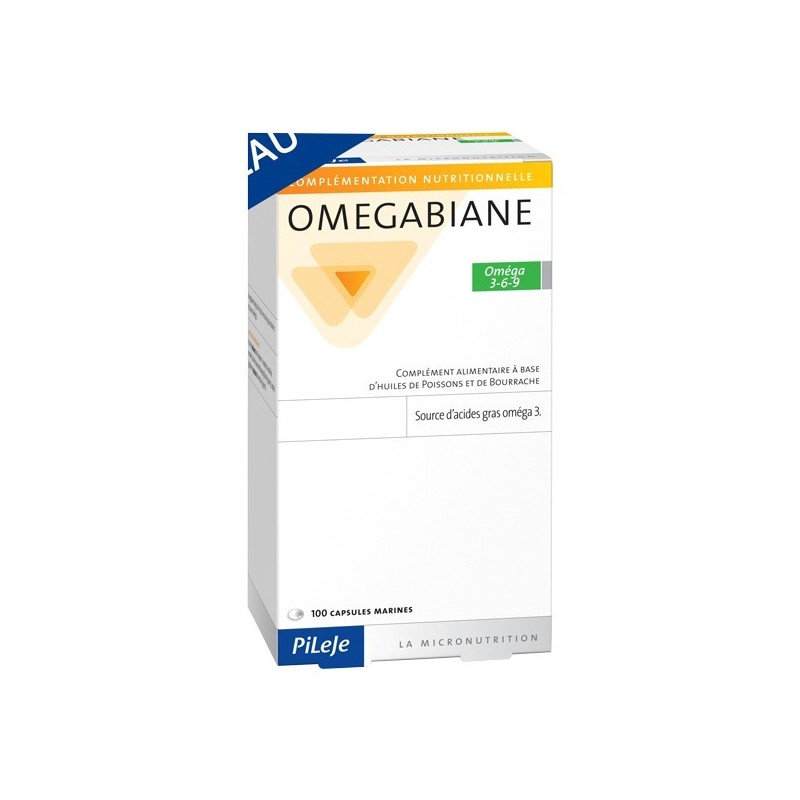 Pileje omegabiane oméga 3-6-9  100 capsules marines