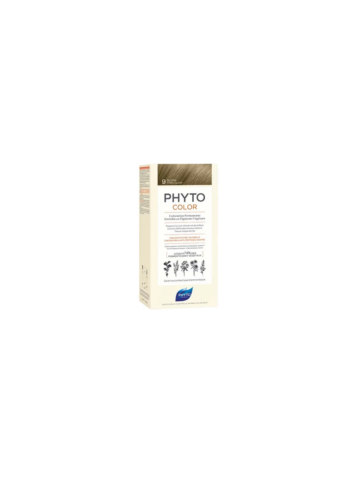 Phyto phytocolor coloration permanente 9 blond très clair 112ml