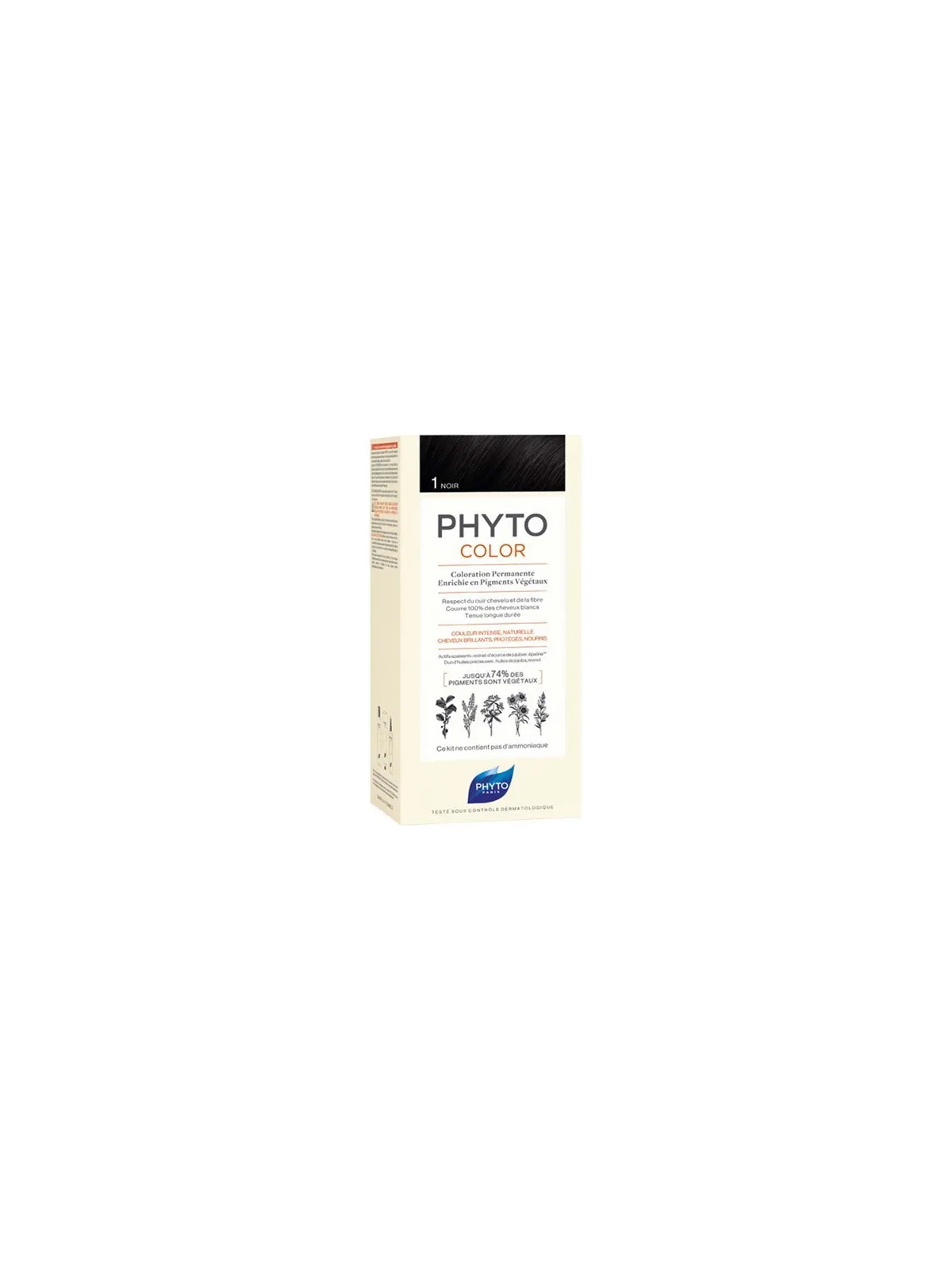 PHYTO Phytocolor Coloration Permanente 1 Noir 122ML