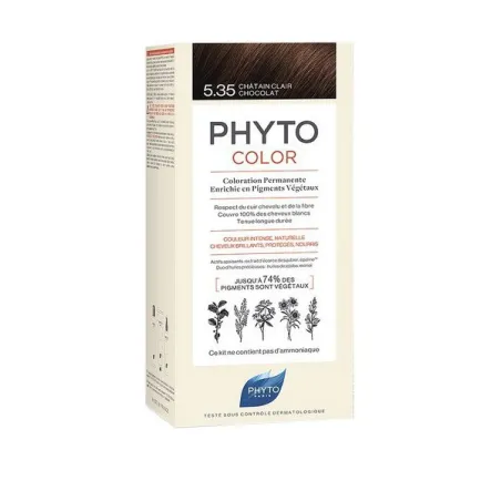 Phyto phytocolor coloration permanente 5.35 châtain clair chocolat