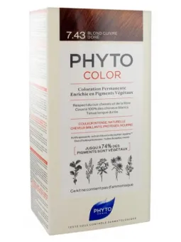 PHYTO Phytocolor Coloration Permanente Blond Cuivré Doré 7.43