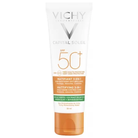 VICHY Capital Soleil Matifiant 3 en 1 SPF50+ 50ML
