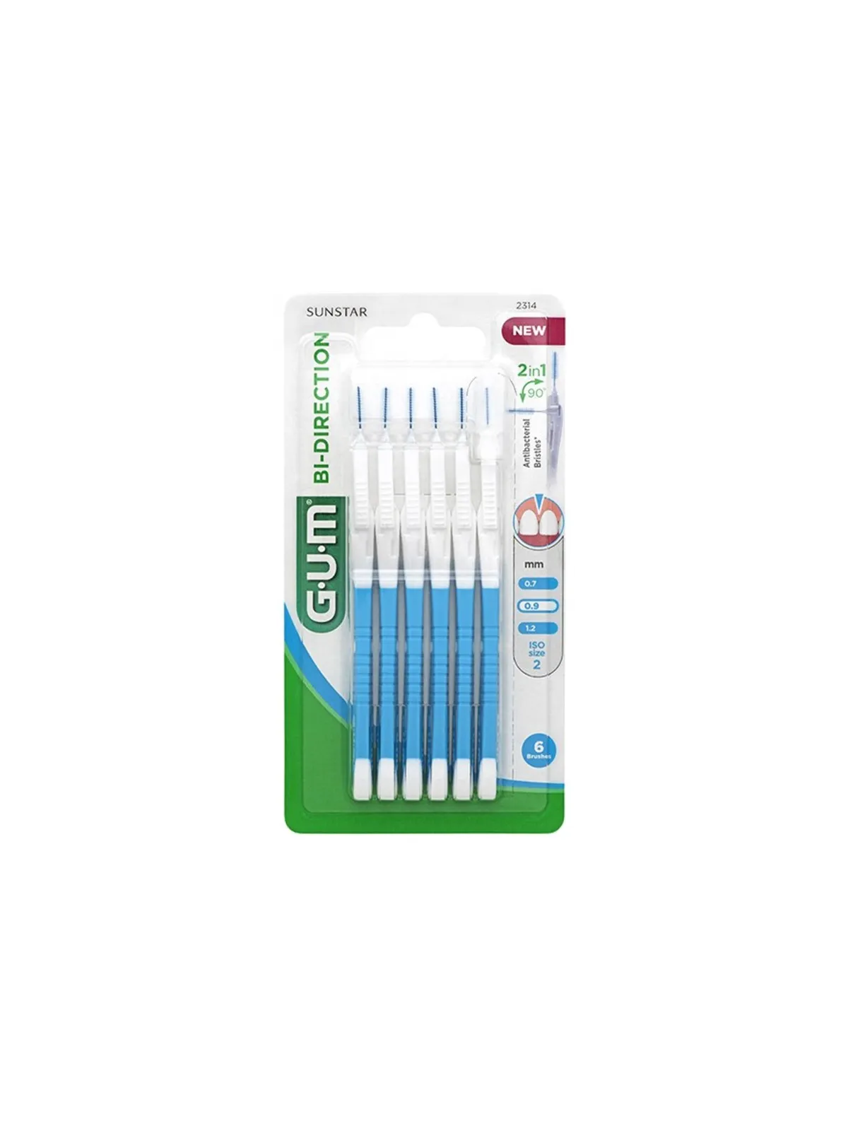 GUM Brossettes 0.9 mm Bi-Direction Modèle : 2314