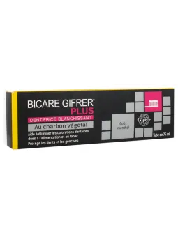 GIFRER Bicare Plus Dentifrice Blanchissant au Charbon Végétal 75 m