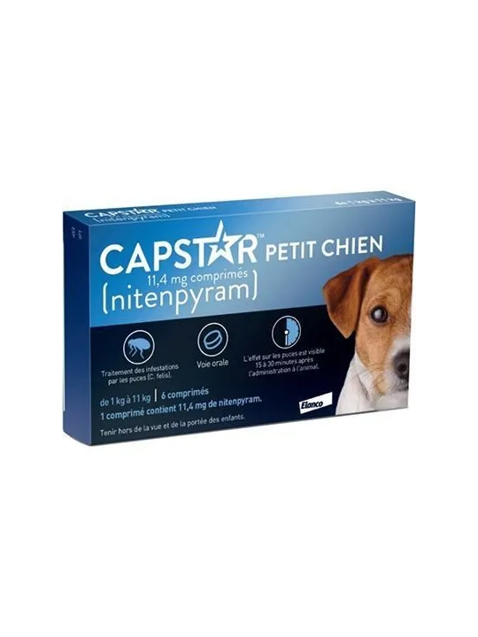 CAPSTAR Petit Chien 11.4MG Comprimés boite de 6