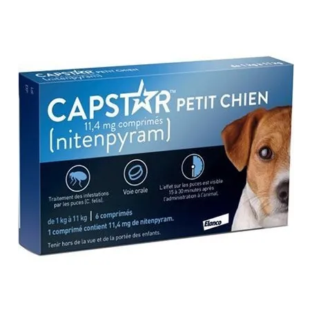 CAPSTAR Petit Chien 11.4MG Comprimés boite de 6