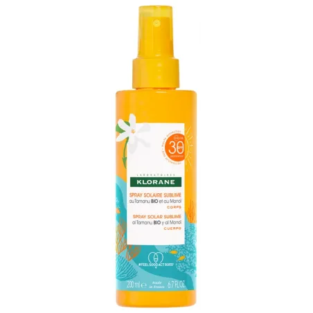 KLORANE Spray Solaire Sublime au Tamanu Bio et Monoï SPF50 200 ml