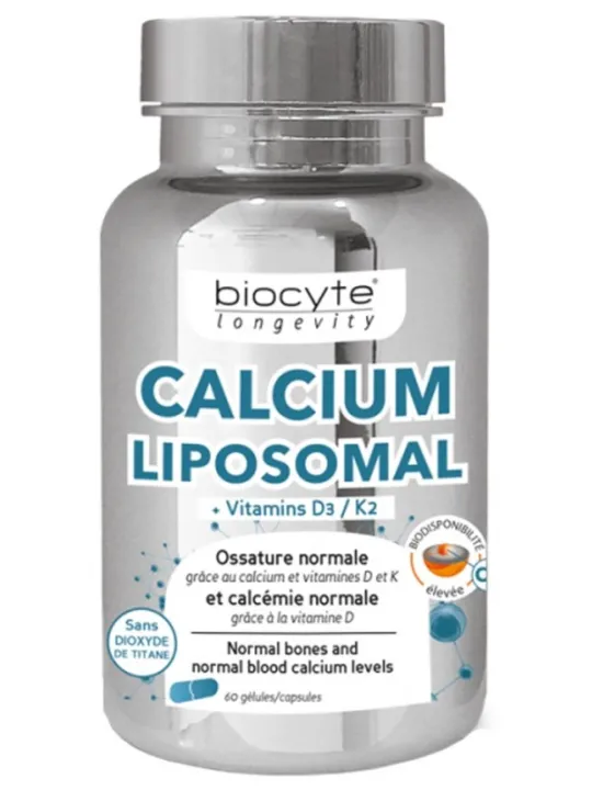 BIOCYTE Calcium D3 K2 Gélules boite de 60