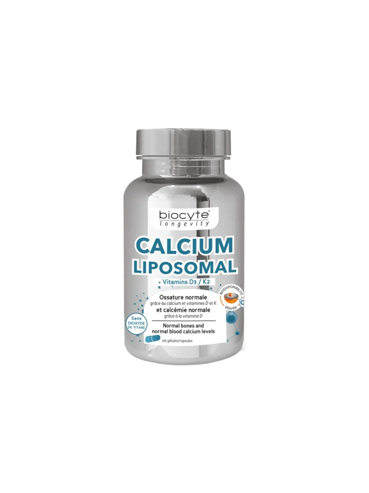 BIOCYTE Calcium D3 K2 Gélules boite de 60