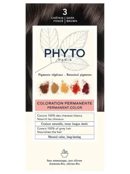 PHYTOCOLOR Coloration Permanente : 3 Châtain Foncé