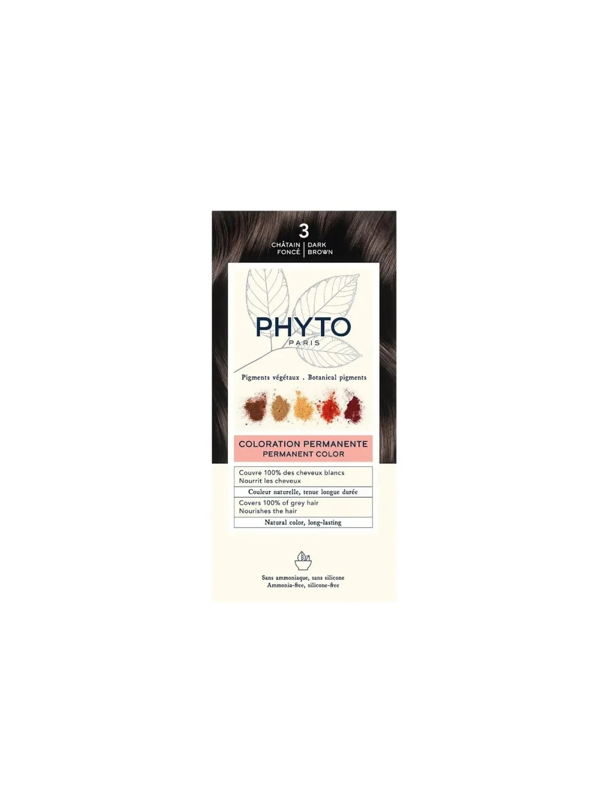 PHYTOCOLOR Coloration Permanente : 3 Châtain Foncé