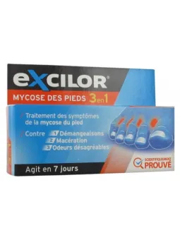EXCILOR Mycose des Pieds 3 EN 1 15ML