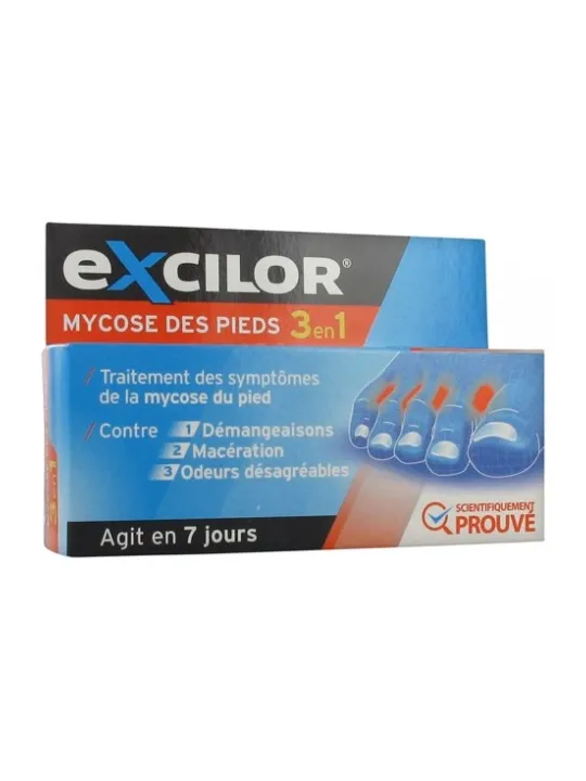 EXCILOR Mycose des Pieds 3 EN 1 15ML