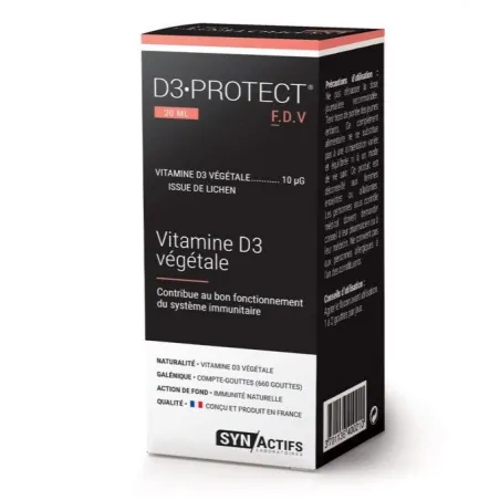 SYNACTIFS D3 Protect Vitamine D Végétale 20ML